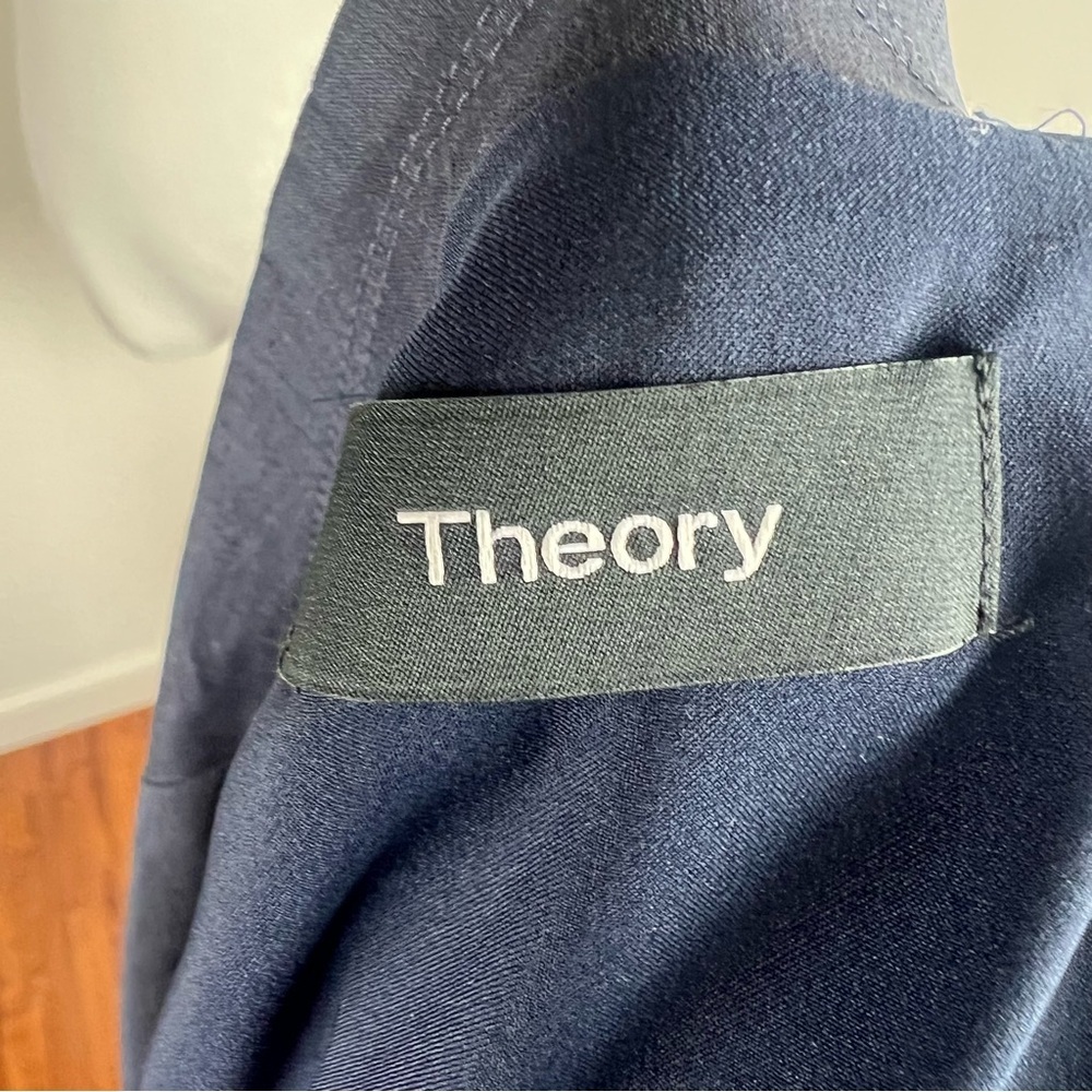 Theory Double Breasted Db Tailor Jacket Blazer Li… - image 3